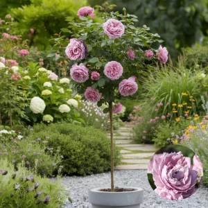 Stromčeková ruža Novalis ® v kvetináči 5L