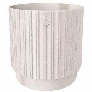 Kvetináč Mika Cyli Petit Eco Wood 18 biely