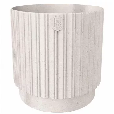 Kvetináč Mika Cyli Petit Eco Wood 18 biely