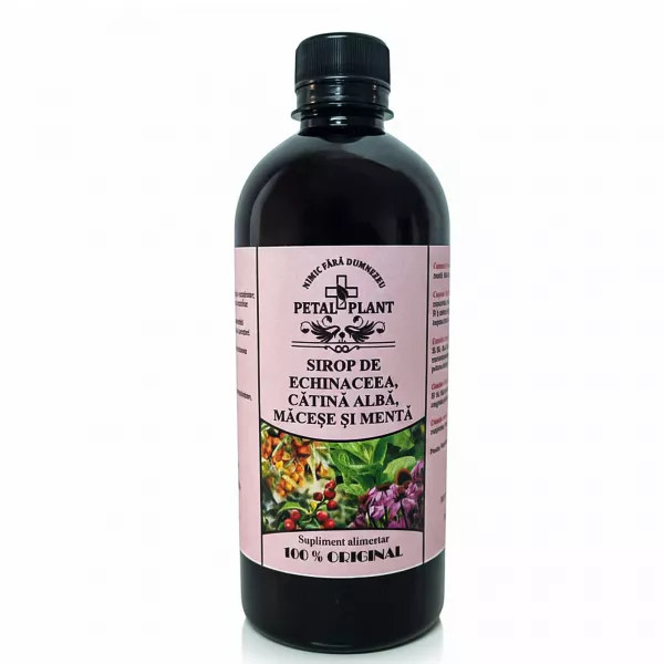 Sirup z echinacea, rakytníka, šípky a mäty