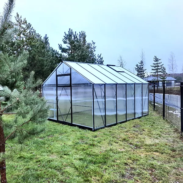 Skleník ROA Classic EHLB 3.0, oranžériového typu, z žiarovo pozinkovanej ocele a 8 mm komôrkového polykarbonátu, mimoriadne odolný