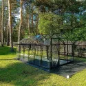 Skleník ROA Luxury EHLB 3.0, oranžériového typu, z žiarovo pozinkovanej ocele a plného polykarbonátu, číry a odolný.