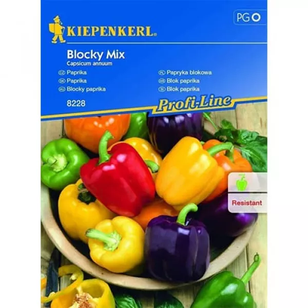 Kalifornská paprika Blocky F1, mix farieb