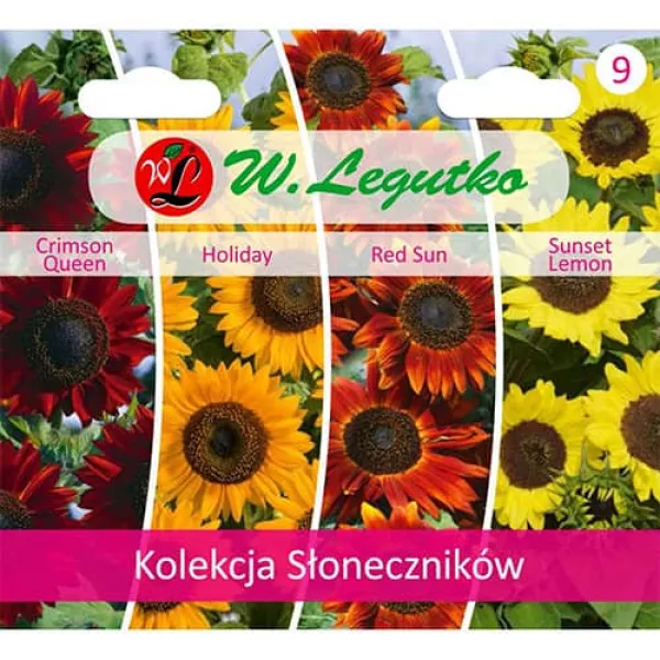 Kolekcia dekoratívnych slnečníc, balenie 4 odrôd
