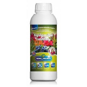 Organické listové hnojivo pre acidofilné rastliny Rokohumin