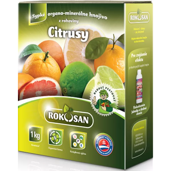Organické tuhé hnojivo na citrusy Rokosan