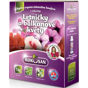 Organické tuhé hnojivo na jednoročné a balkónové kvety Rokosan