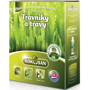 Organické tuhé hnojivo na trávniky a okrasné trávy Rokosan