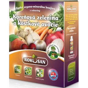 Organické tuhé hnojivo pre koreňovu zeleninu a kôstkové ovocie Rokosan