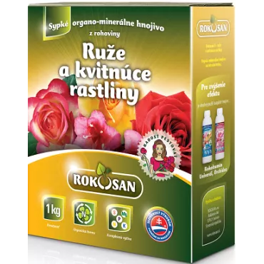 Organické tuhé hnojivo pre ruže a kvitnúce rastliny Rokosan